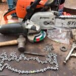 how to shorten chainsaw chain