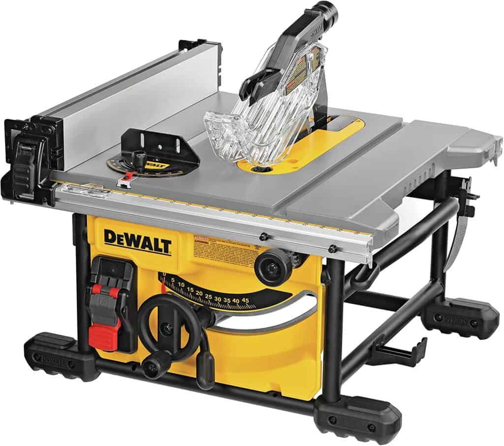 dewalt 110v table saw