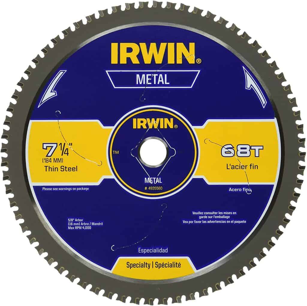 irwin metal cutting circular saw blade