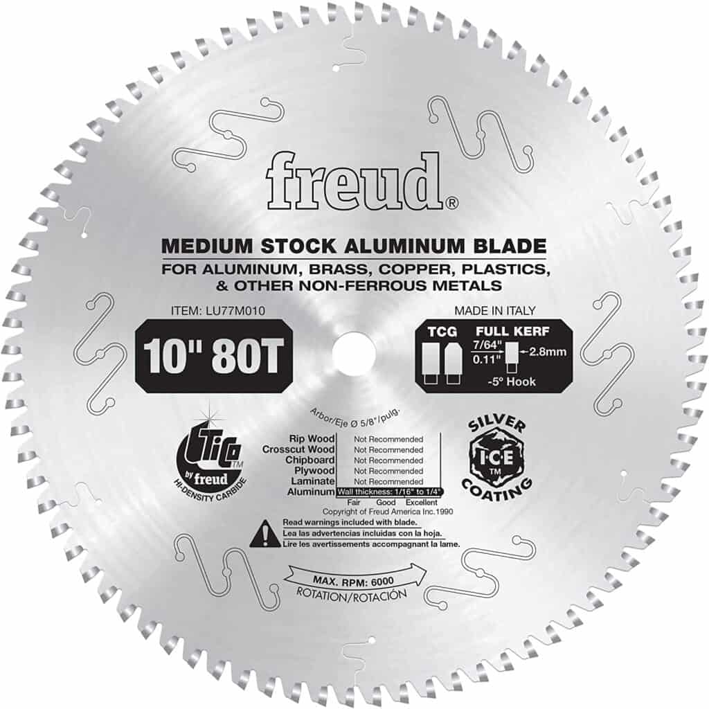 best blade for cutting aluminum
