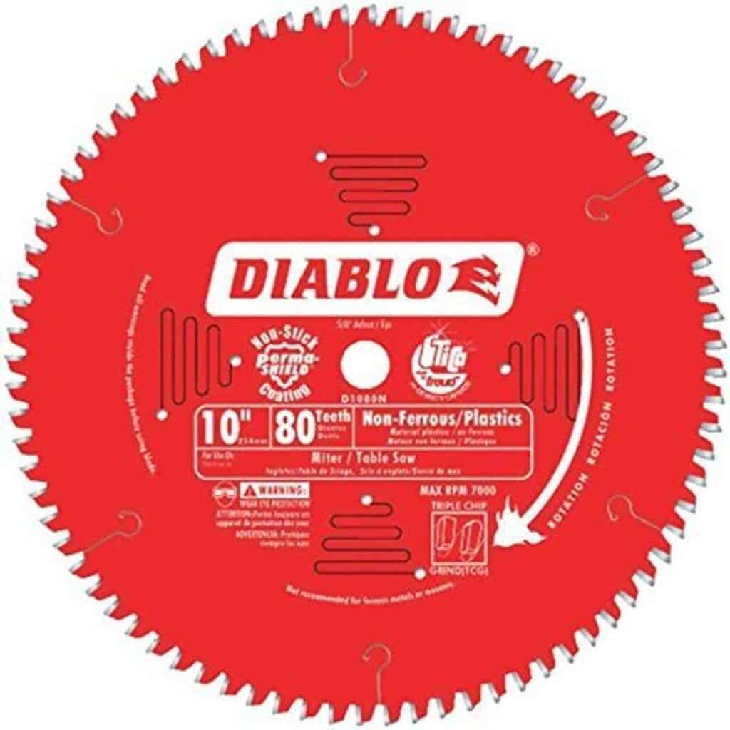 diablo blade for cutting plexiglass